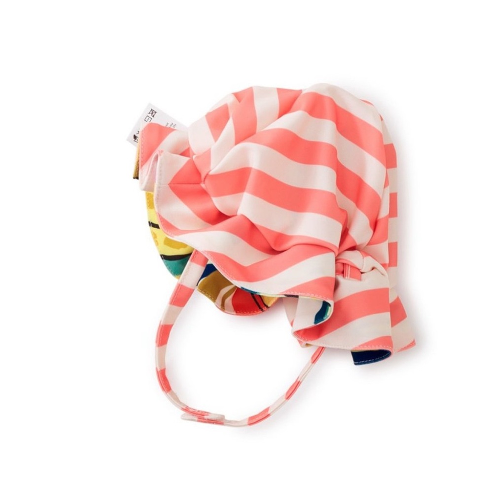 Tea Collection Reversible Ruffle Baby Sun Hat Fruit Print - Picture 2 of 3